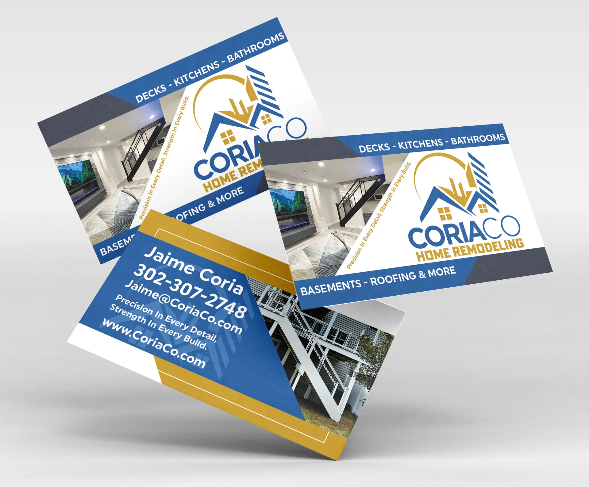 Coriaco premium business cards designed and printed in Wilmington, DE