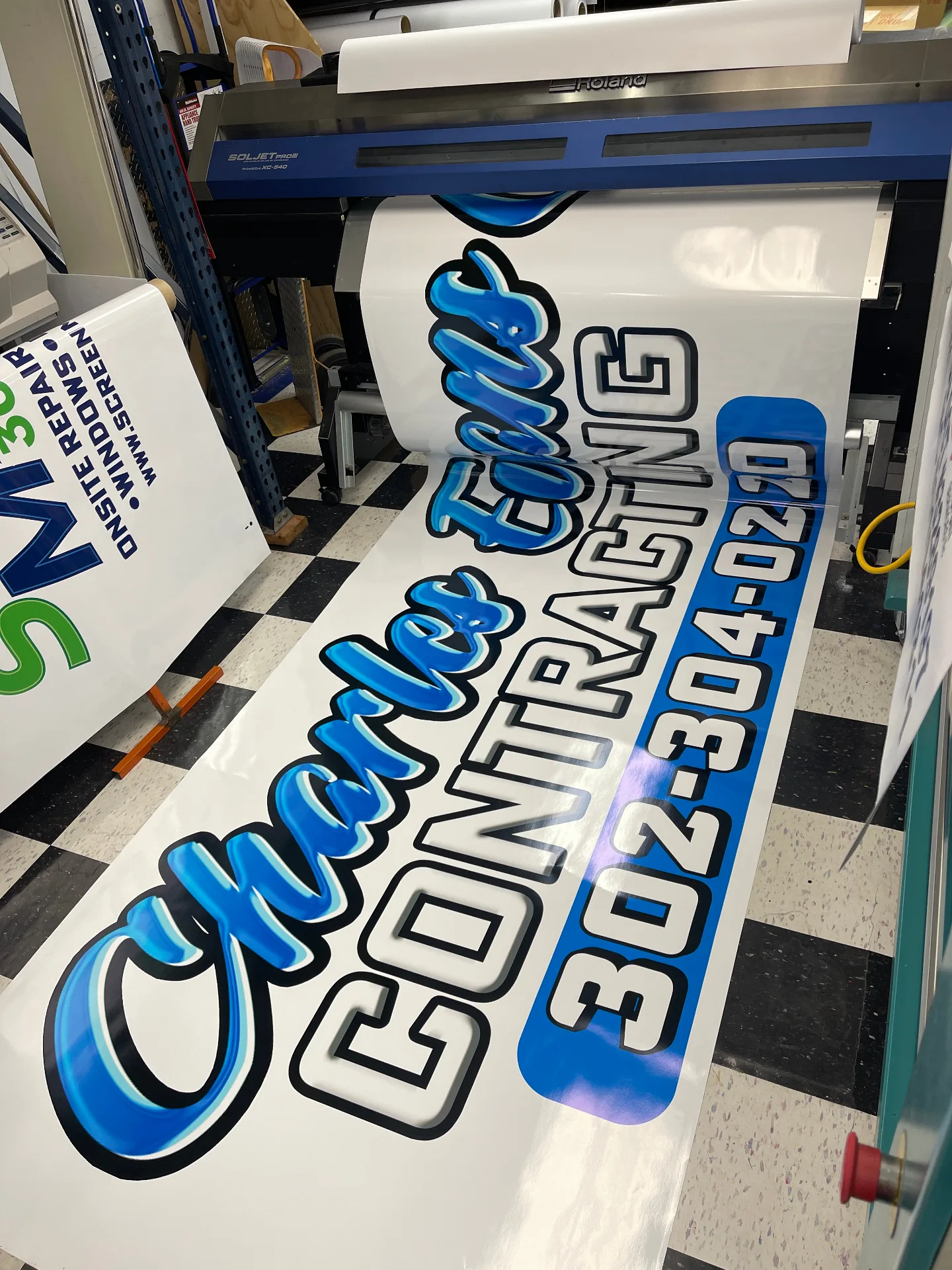 Printed vinyl graphics for My Cousin Vinnie plumbing in Delaware