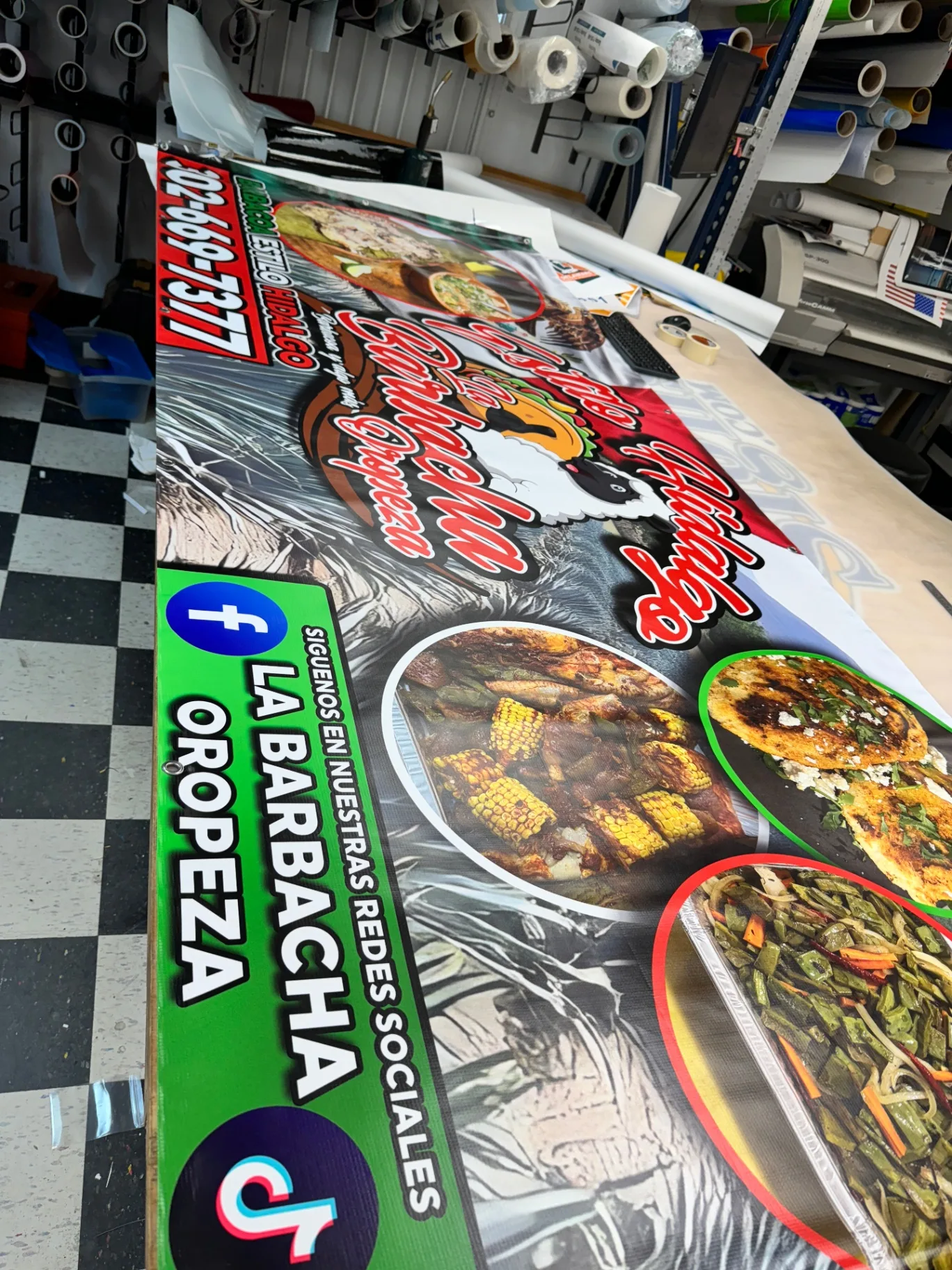 Fito Hidalgo custom event vinyl banner in northern Delaware
